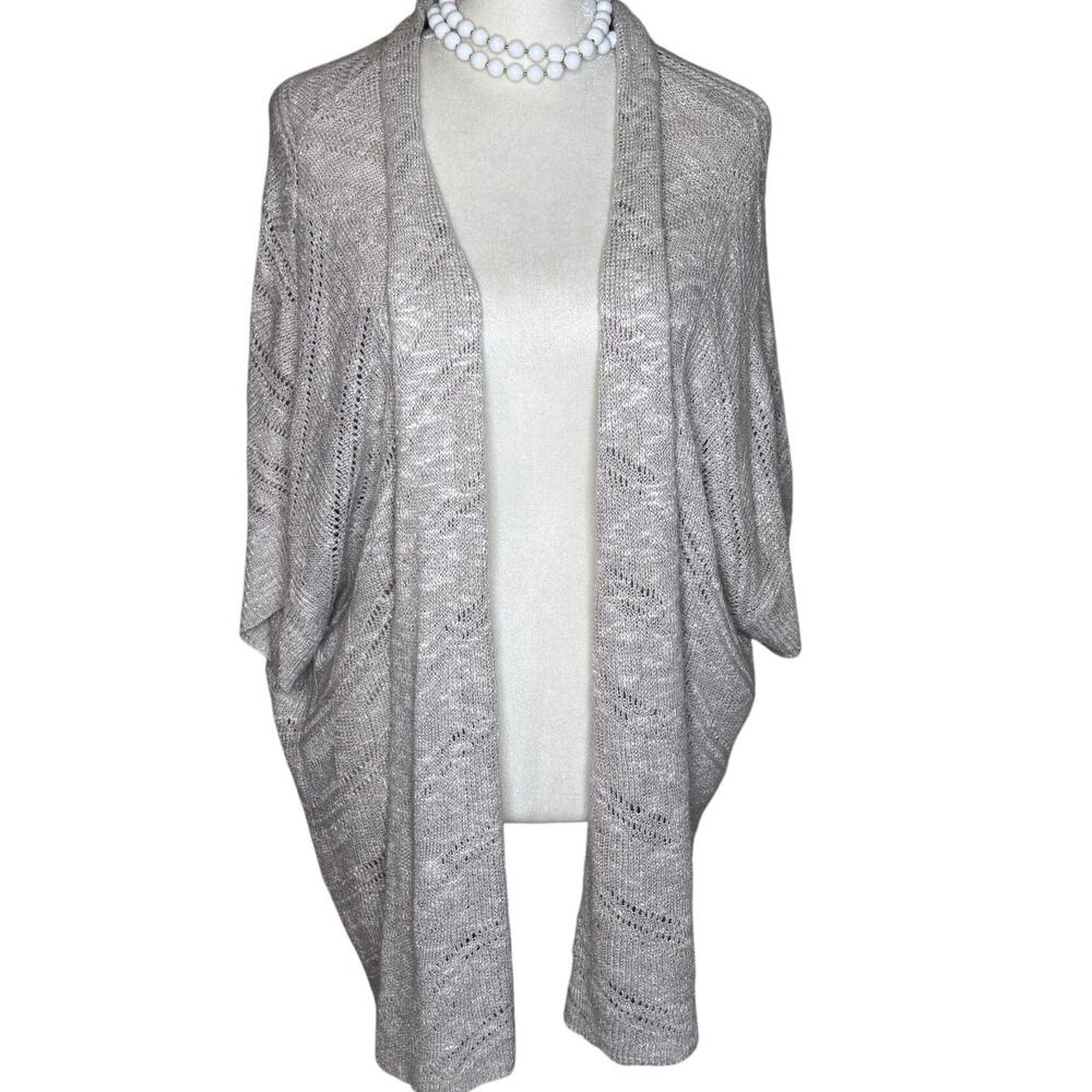 Eileen Fisher Open Knit Cardigan Size 1X